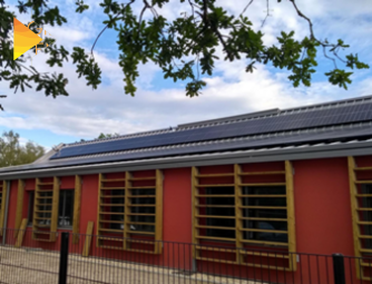 toiture photovoltaïque d'un groupe scolaire à Belin Beliet